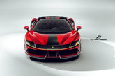 Future Design Carbon Fiber FRONT LIP SPLITTER for Ferrari SF90 Stradale & Spider - Performance SpeedShop